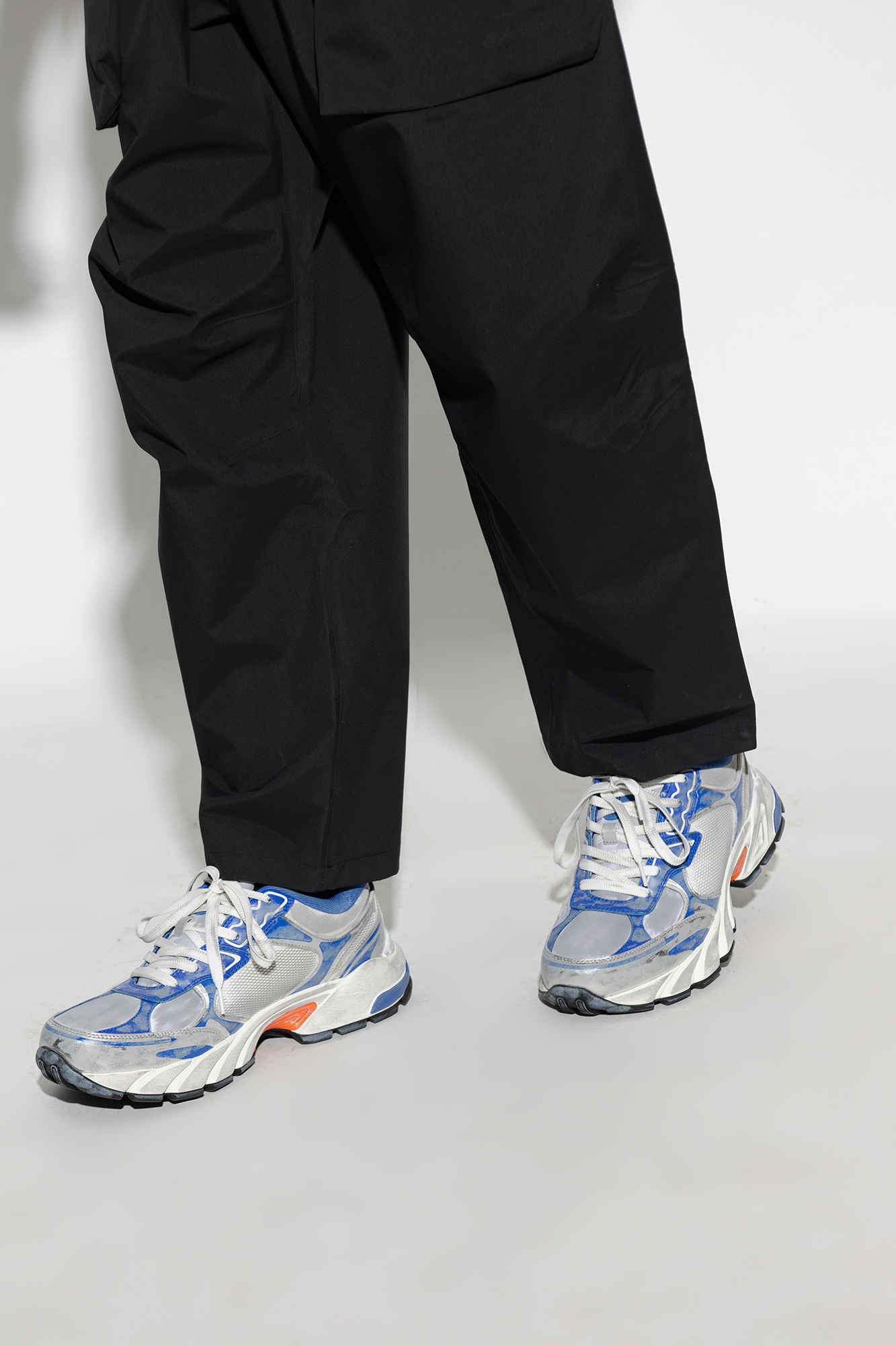 Heron Preston Block Stepper CTNMB Logo Sneakersスニーカー Heron Preston Block Stepper low-top Sneakers | Blue | FARFETCH